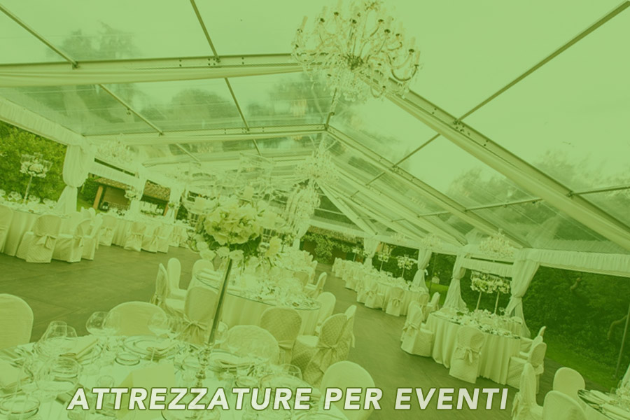 Noleggio attrezzature per eventi
